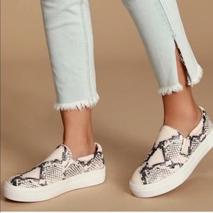 Steve Madden Safary Snake Slip-Ons - New in Box Size 8.5